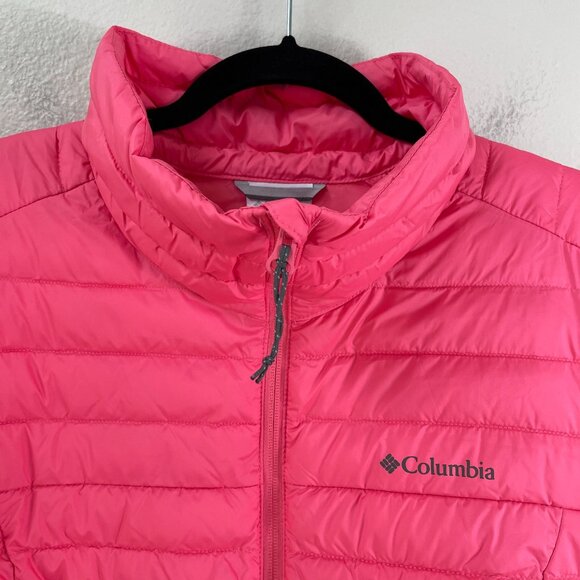 Columbia Womens Plus XXL Pink Puffer Jacket Lightweight Insulated Zip Up - Picture 2 of 9